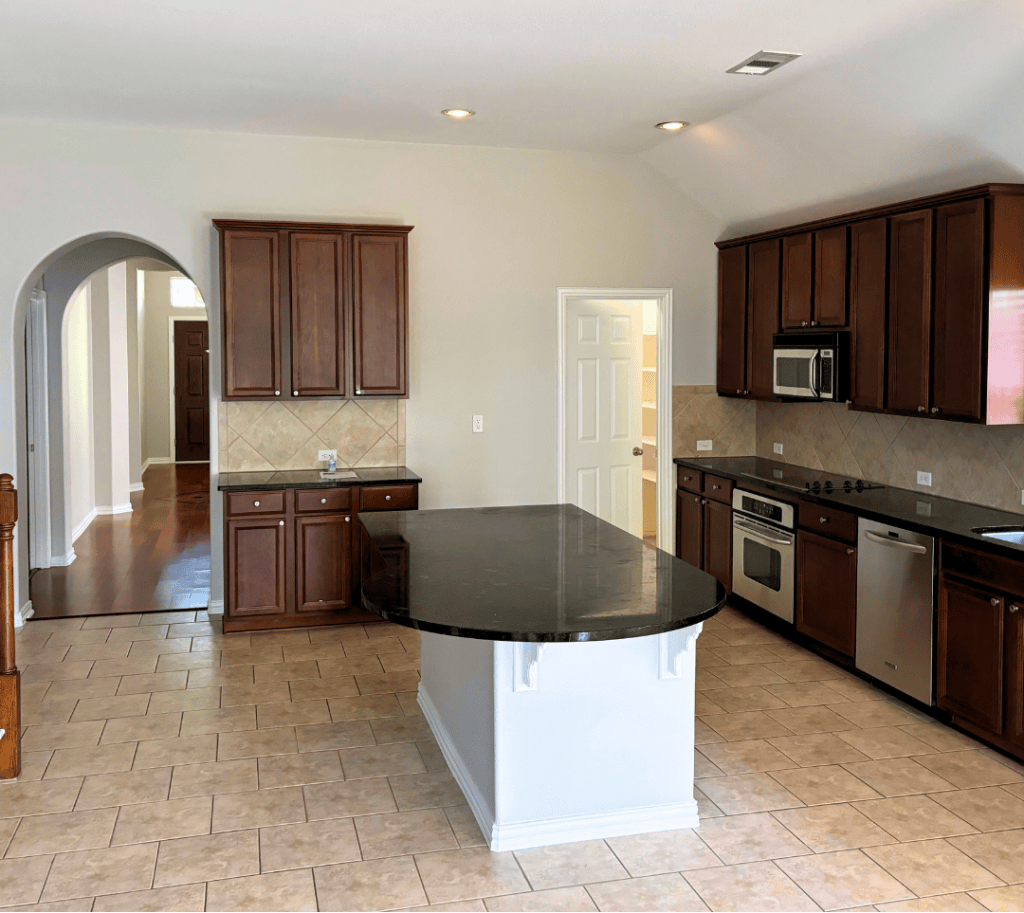 Kitchen before a Go Green remodeling project